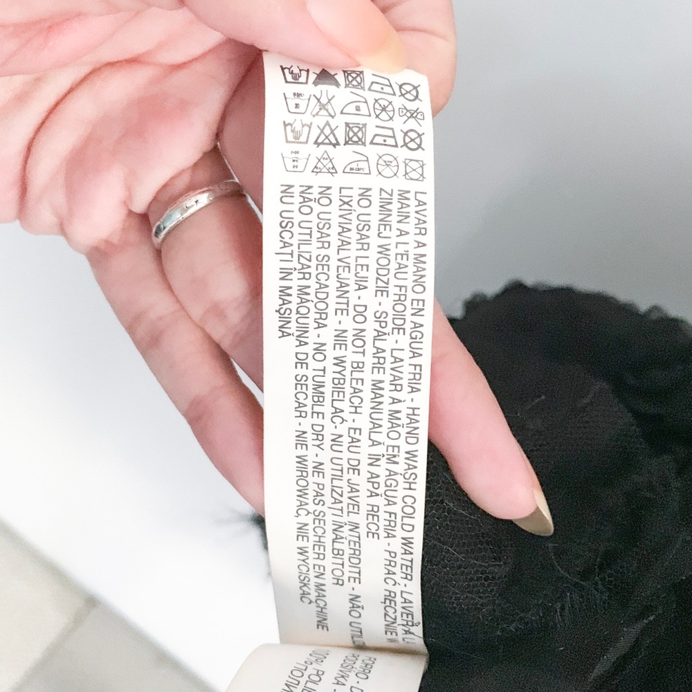 Zara Black Rosette Strapless Cocktail Mini Dress - Picture 6 of 6